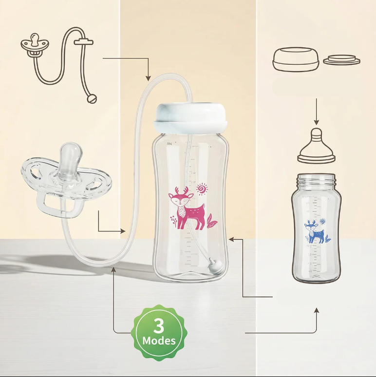EasyFeed™ – Håndfri sutteflaske til baby
