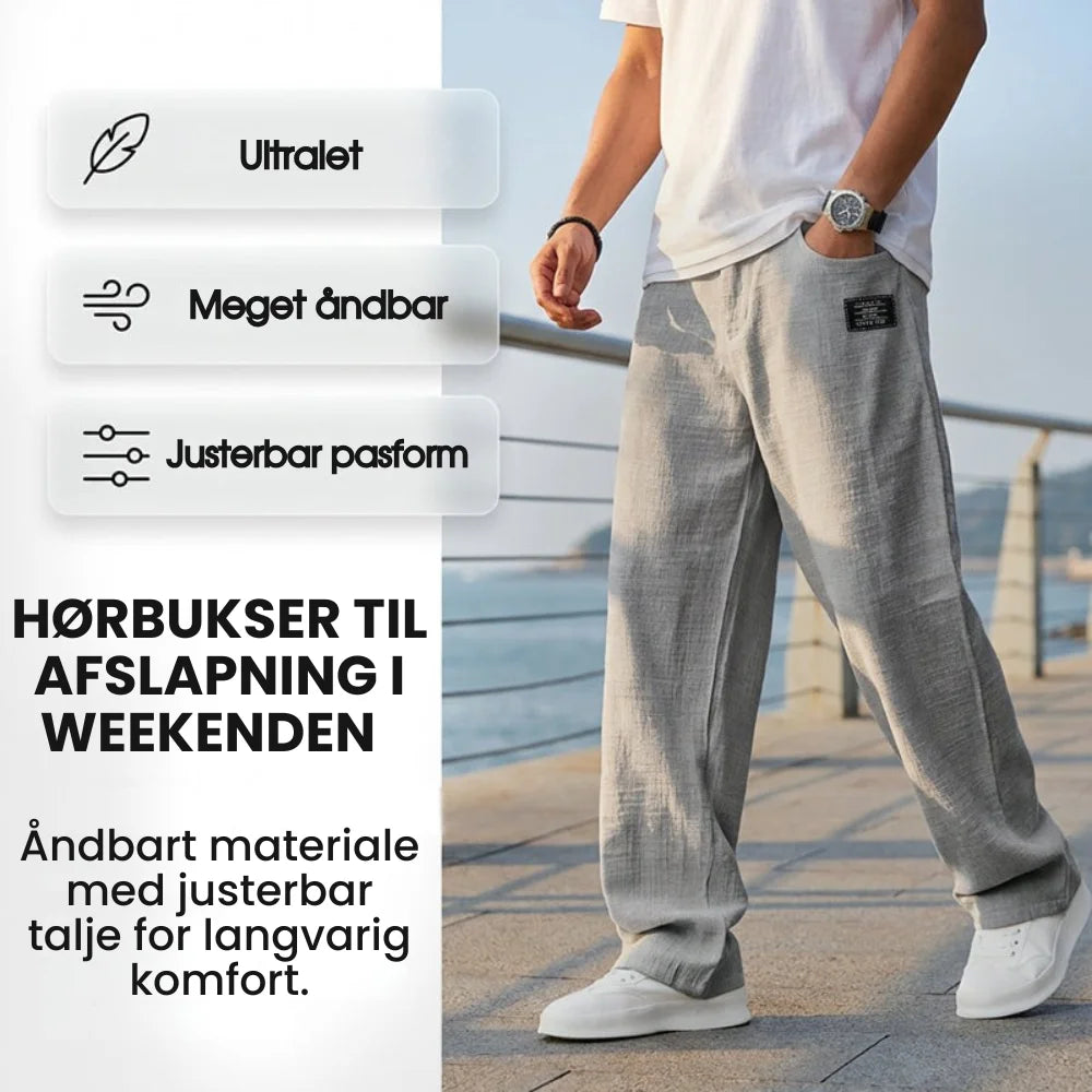 BreezeFit™ – Åndbare herrebukser med lige pasform