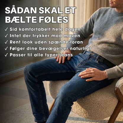 ClipBelt™ – Ingen spænder, ingen tryk