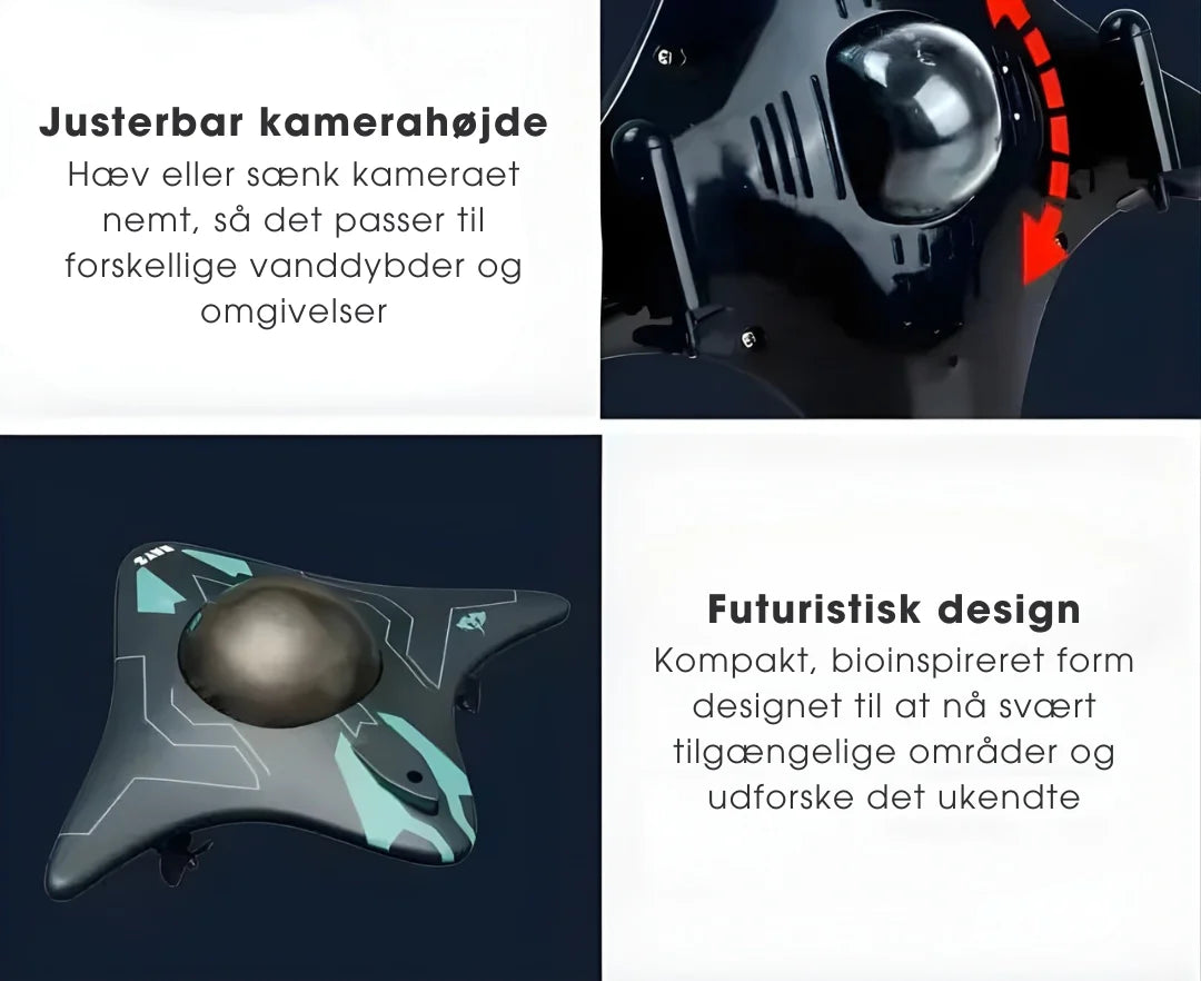 MantaVision™ – 4K undervands-udforskningsdrone